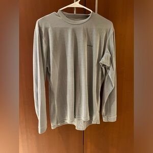 Patagonia Capilene L/S Base Layer Gray Made in USA size M Medium 44201FA